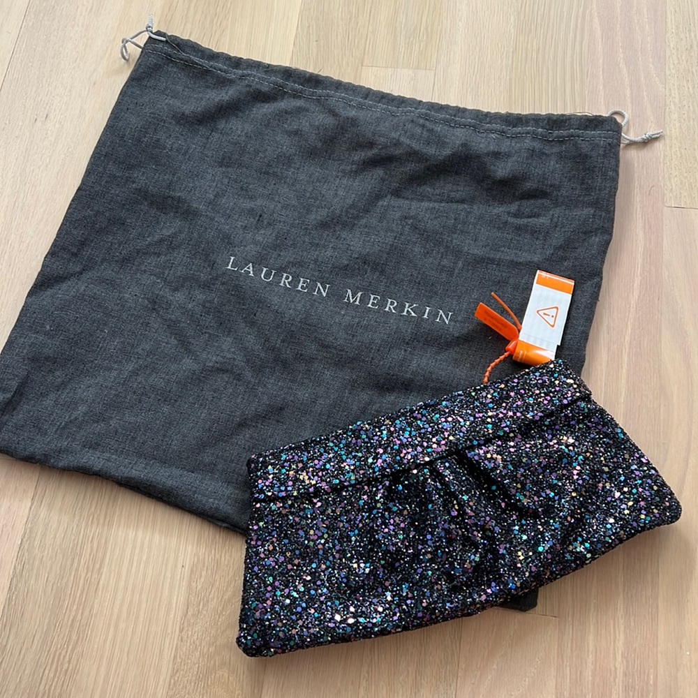 Lauren Merkin Sequin Clutch NWT